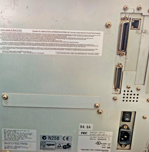 Impresora térmica de etiquetas Toshiba Tec B-SX4T - Imagen 11 de 11