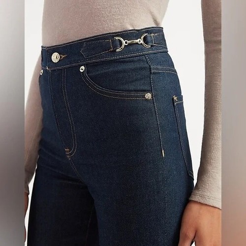 Jeans Express cintura súper alta hebilla lateral mamá 8 - Imagen 3 de 7