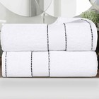 Niles Egypt Produced Giza Cotton Dobby Ultra-Plush Thick Bath Sheet Set of 2