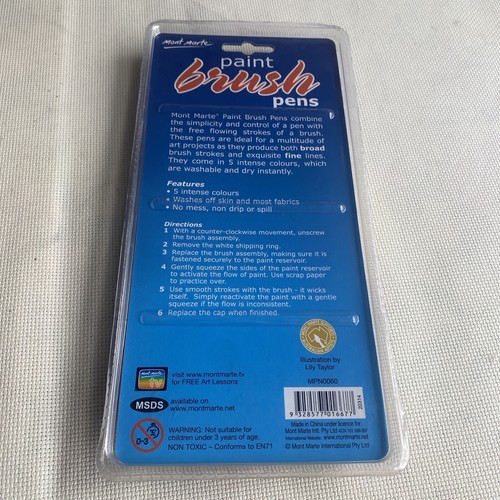 art supplies acrylic paint Brush, Set Of 5 - Picture 4 of 5