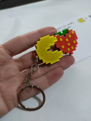 Pac-Man Schlüsselanhänger - Retro Computerspiel Commodore Retrogaming Amiga C64