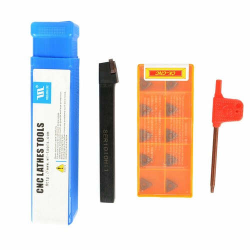 1pc SER1010H11 turning holder+10pc 11ER A60 carbide inserts thread turning blade - Picture 7 of 7