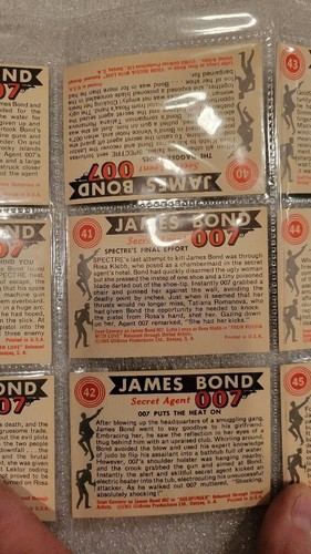 James Bond Film 1965, 30 Vintage Trading Cards - Bild 21 von 21
