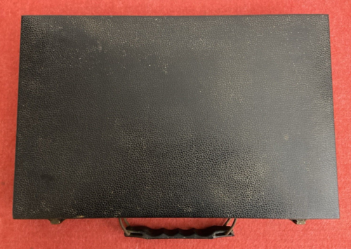 Vintage Backgammon Set Solid Briefcase w Leather & Cork Lining Dice Game Collect - Bild 13 von 18