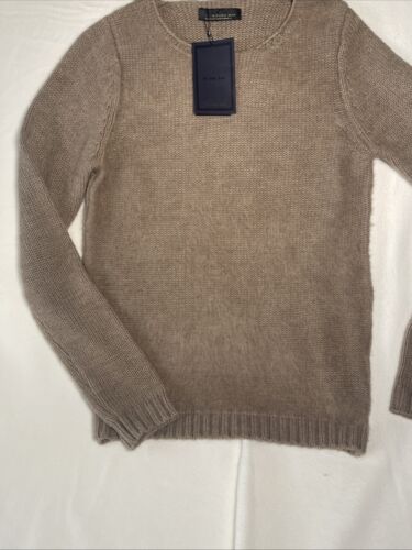 ZARA Man BLACK LABEL- Brown Long Sleeve Pullover Sweater Men's Size M- NWT