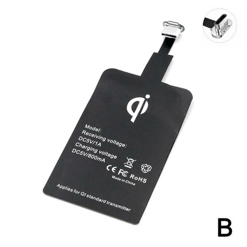 Adattatore caricatore wireless interfaccia Micro USB Type-C ricarica Andriod migliore~ - Foto 13 di 13