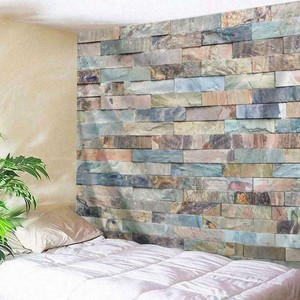 Art Brick Stone Pattern Psychedlic Tapestry Room Bedspread Wall Hanging Tapestry