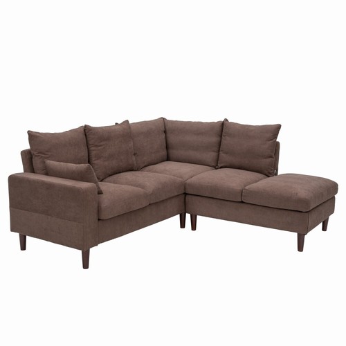Panana 5 Seat Sectional Sofa Couch,L shaped Sofa with Built in USB Port Chaise - Picture 21 of 132