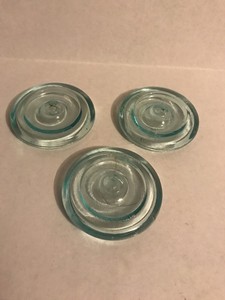 Pat-Apr-25-82-Lightning-Putnam-Fruit-Jar-Aqua-Glass-Lid-Cover-Lot-3