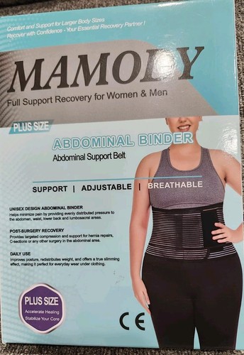 Postpartum Belly Band Abdominal Binder Surgery L/XL Compression Wrap Belt NEW - Picture 8 of 13