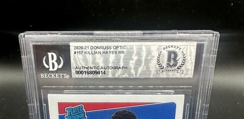 Killian Hayes Detroit Pistons Autographed Signed Beckett Slabbed Card COA - Picture 4 of 5