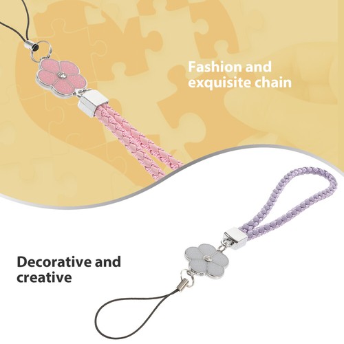 4 Pcs Mobile Phone Straps Miss Work Keychain Cell Wrist Charm - 第 5/12 張圖片
