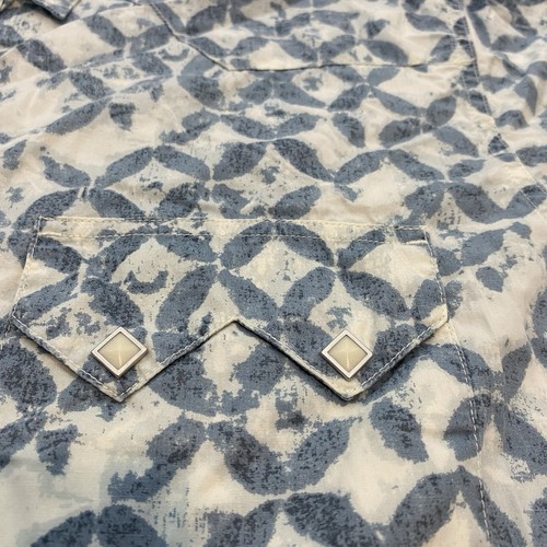 Lucky Brand Hemd Herren Größe Large blau Azteken Southwestern Diamant Perlen Druckknopf - Bild 3 von 13