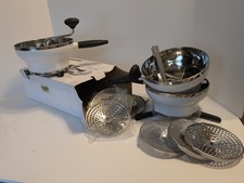 Production LOT:   3 OXO Good Grips Stainless Steel Bowl Food Mills. NEW & USED 