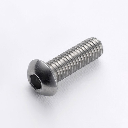 M8-1.25 Button Head Socket Cap Screws, Allen Hex Drive Stainless Steel 10-80mm - Picture 8 of 30
