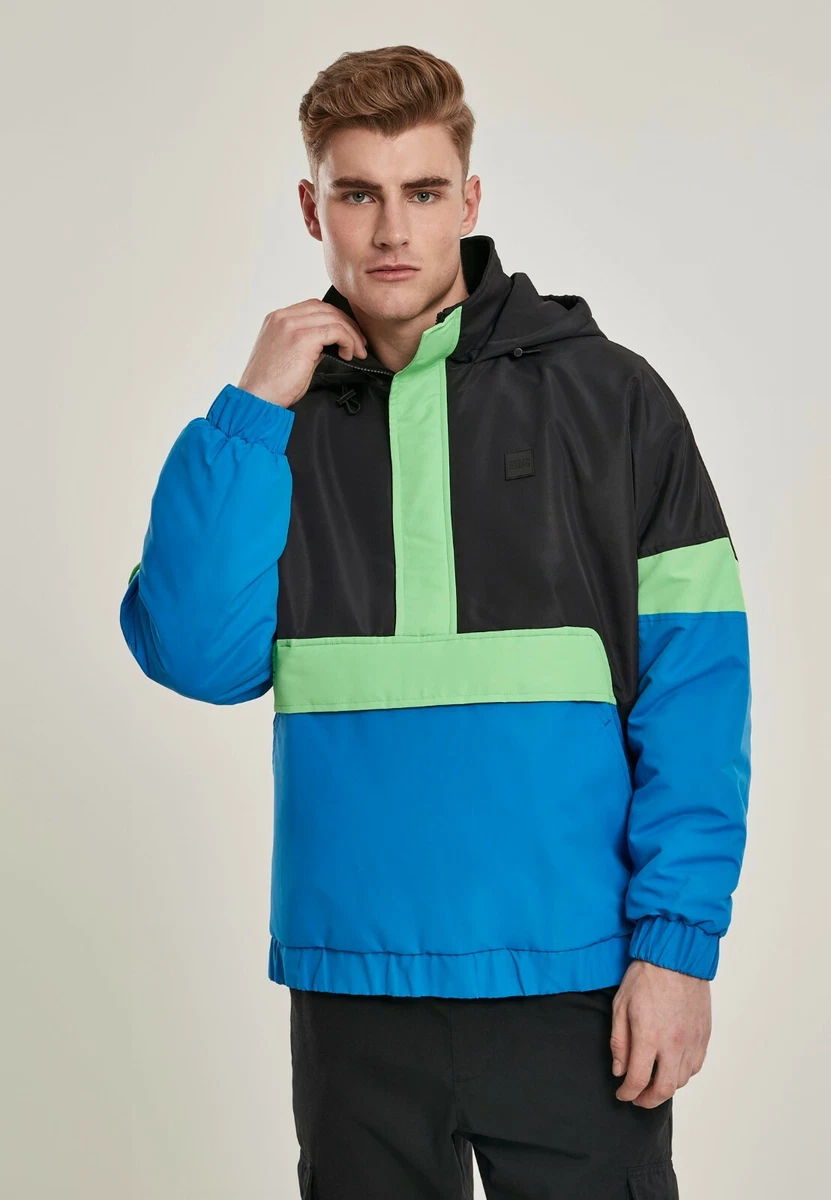 Urban Classics Jacket Anorak Man Pull Over Neon Mix 3 Tone eBay