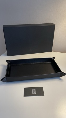 Rolls-Royce Leather Tray - Key, Watch & Jewellery Organizer, Boxed AD Gift, New - 第 1/4 張圖片