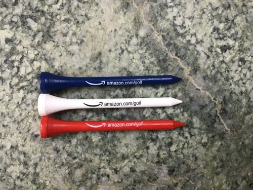 Bag of 100 Callaway Wooden Golf Tees 2 3/4" Red/White/Blue Patriotic USA - Picture 3 of 3