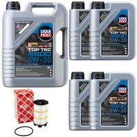 MotoröL Set 4600 5W-30 Liqui Moly 9 Liter + ÖLfilter FüR Audi A6 A4 VW Touareg