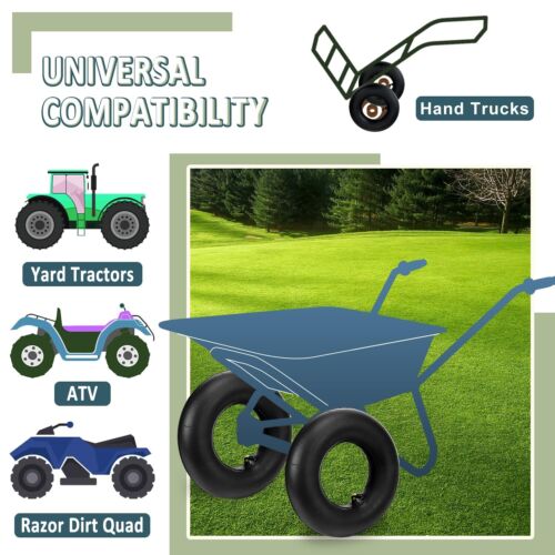 2X Inner Tubes 4.10/3.50-4 4.80/4.00-8 Heavy Duty Tyre Bent/Straight Valve Stem - Picture 13 of 16