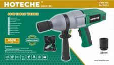 3/4" Dr. Electric Impact Wrench 600W Socket 33mm Carry Case P802012A