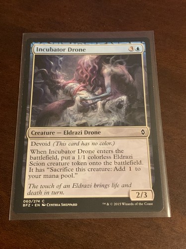 Magic the Gathering Battle for Zendikar Incubator Drone - Picture 1 of 2