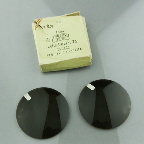 Gafas vintage UMBRAL 75 SCHOTT Carl Zeiss Jena, diámetro 58 mm 1960 ☆☆☆ - Imagen 2 de 5