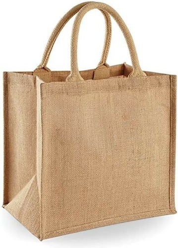 Hochwertige Jute Shopper / Einkaufstasche / Tragetasche aus 100% Jutefasern - Bild 5 von 5