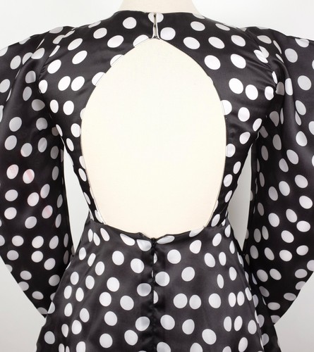 Carolina Herrera dress sz 0 Polka Dot Puff Sleeve Mini silk organza $2800 - 第 8/20 張圖片