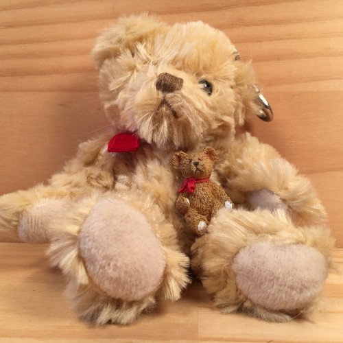 SPENCER THE TEDDY BEAR "Beige" Beautiful Plush Animal Keyring Soft Toy RUSS - Picture 7 of 12
