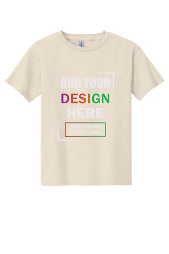 Personalized Custom Gildan Youth Heavy Cotton Kid's T-Shirt USA Gift Tee - Picture 32 of 52