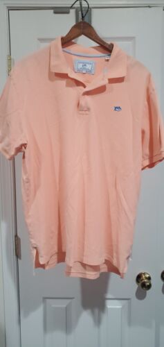 Southern Tide Peach Color The Skip Jack Polo Shirt Size Large