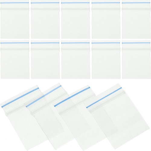 100pcs Mini Plastic Bags Transparent Lock Bags Resealable Clear Tiny Bags Dolls - 第 2/12 張圖片