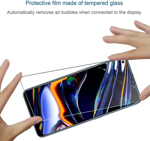 Für Realme 7 5G Hartglas Displayschutzfolie Klar Robust Schutz (9H Härte) - Bild 8 von 11