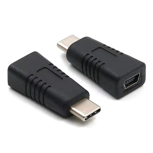 Mini USB Female To Type C Male Adapter Mini T Type Female To Data Cable */ Su