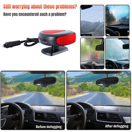 12Volt 150W Electric Car Heating 3-Outlets Windshield Defrost Defogger Demister - Picture 6 of 57