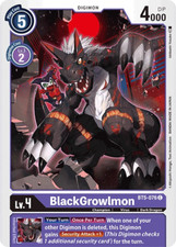 BT5-076 BlackGrowlmon C Purple Digimon 2020 TCG BT05 Battle of Omni Booster