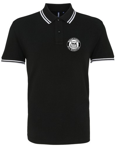 Northern Soul Wigan Casino All Nighter Premium Embroidered Tipped Polo Shirt - Picture 6 of 10