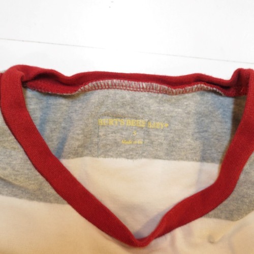 BURT'S BEES RETRO STRIPED LONG SLEEVE TEE T SHIRT Mens UNI S - Picture 4 of 4