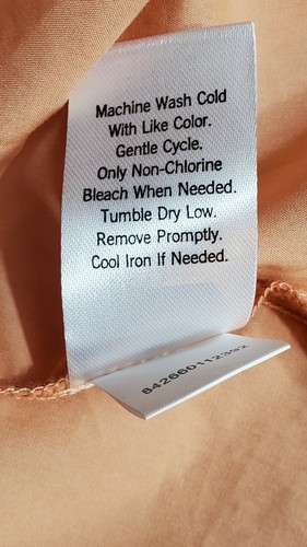 Button Front Midi Tank Dress XL Peach w/ Spaghetti Straps Full Skirt Ruffle NWT - Picture 11 of 11