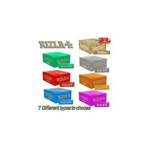 RIZLA RED SILVER GREEN BLUE NATURA PINK Regular Original Rolling Paper Cigarette - Picture 1 of 8