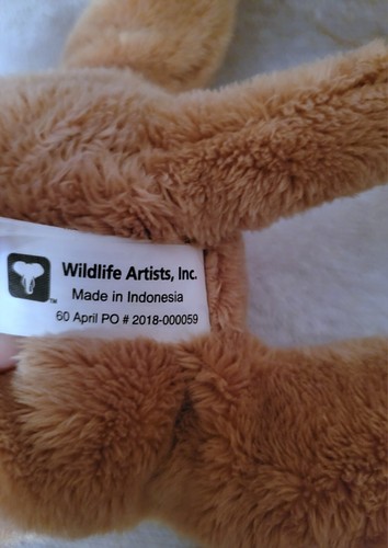 Lion Plush Stuffed Animal Brown Wildlife Artists Inc Toy 9" Cute & Cuddly - Picture 6 of 8