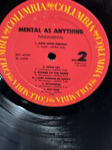 Mental As Anything - Fundamental (LP, Album) Gold Stamped Promo Copy Pop Music - Picture 8 of 10