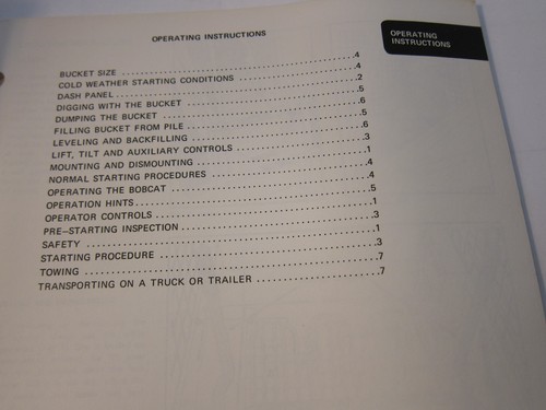 Melroe Clark Bobcat Loader 800 Owner's Operator Manual LOTS More Listed - Picture 2 of 3