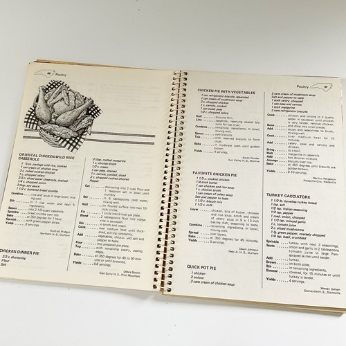 Cooking from Manteo to Murphy First Edition Book 1983 Cookbook Local Recipes - Imagen 7 de 24