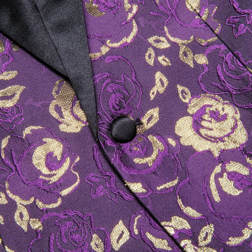 Embroidered Floral Men's Jacket - Unique Designer Blazer for Special Occasions - Picture 161 of 323