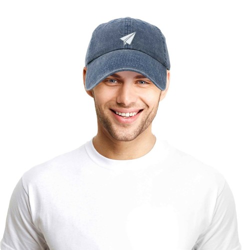 DALIX Paper Plane Hat Embroidered Mens Womens Baseball Cap - Picture 49 of 67