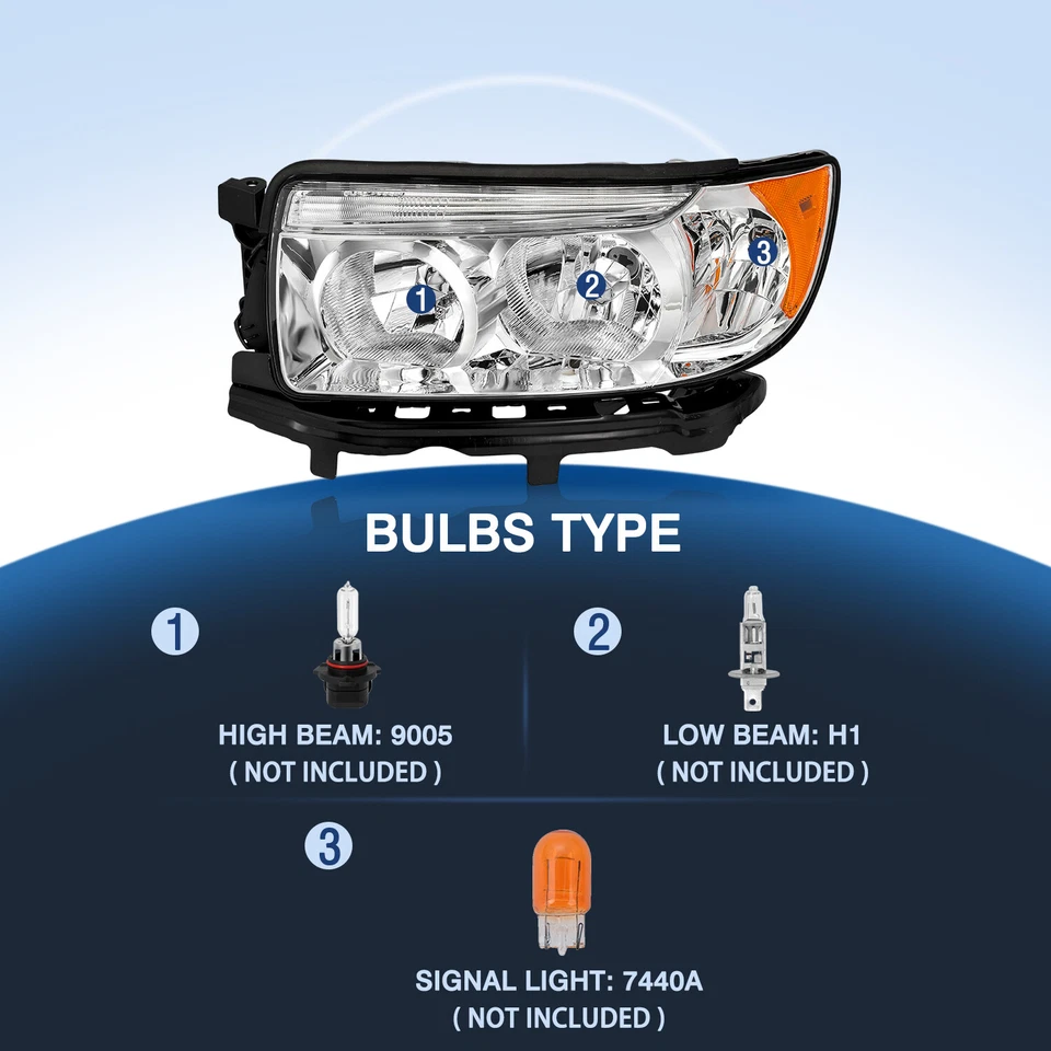 For 2006 2007 2008 Subaru Forester FACTORY Headlights Assembly Headlamp 06 07 08 - Image 2 of 4