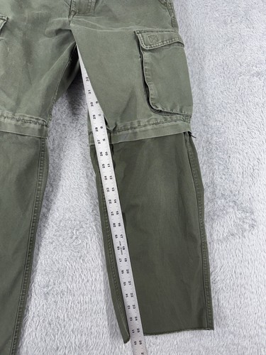 Boy Scouts Pants Youth 8 Green Cotton Cargo Convertible Uniform ISSUES READ - Picture 7 of 17