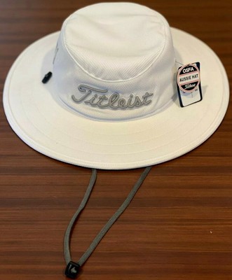 One Size Fits All White//Grey Titleist Mens Standard Tour Aussie Cap